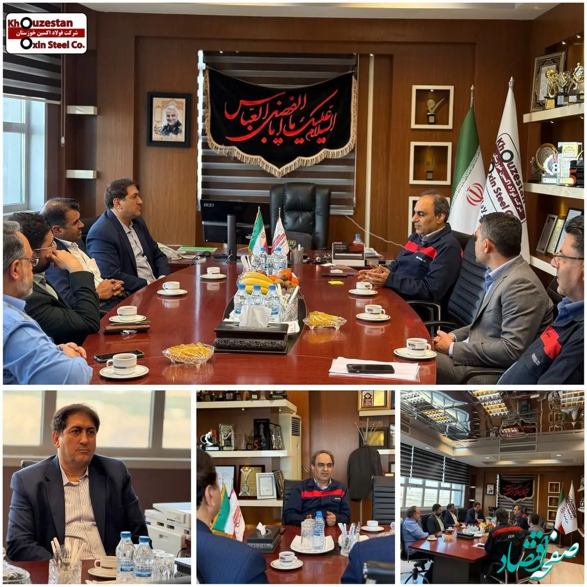 نشست استراتژیک مدیران فولاد اکسین و گروه ملی برای تقویت زنجیره تولید