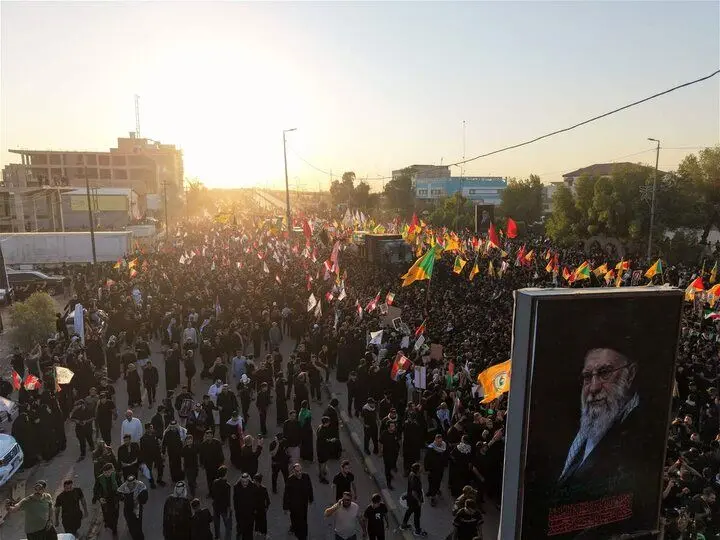 وداع باشکوه با رهبر شهید ایران در نجف اشرف