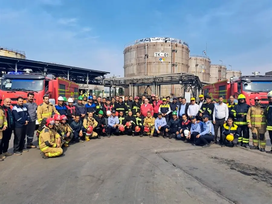 حضور نفت پاسارگاد در رزمایش ترکیبی مدیریت بحران و پدافند غیرعامل