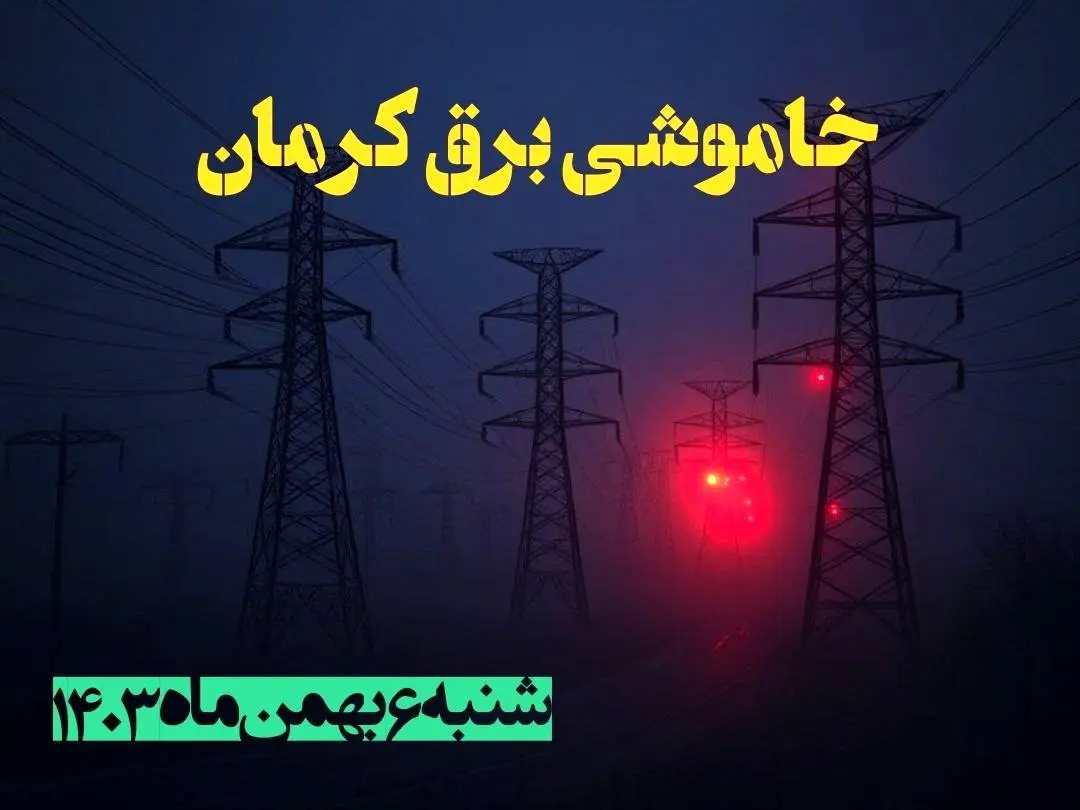 زمان قطعی برق کرمانشاه شنبه ۶ بهمن ماه ۱۴۰۳ | جدول خاموشی برق کرمانشاه ۲۴ ساعت آینده اعلام شد