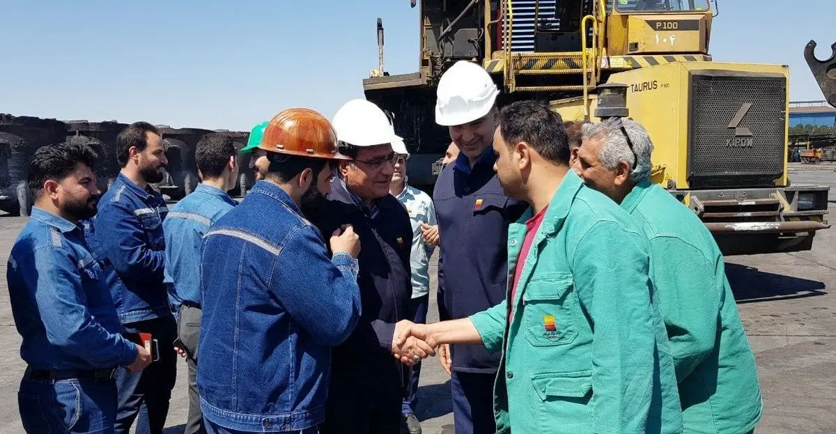 بازدید عیدانه قائم مقام مدیرعامل در امور ستادی و مسئولیت های اجتماعی از بخش خدمات صنعتی فولاد خوزستان