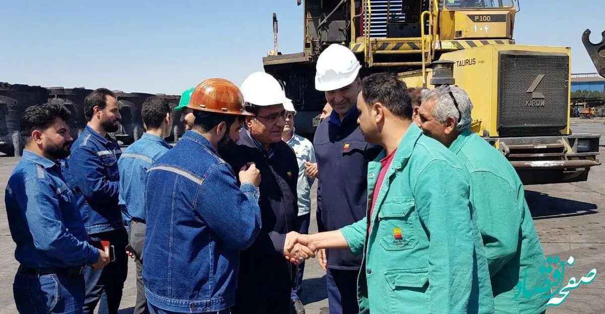 بازدید عیدانه قائم مقام مدیرعامل در امور ستادی و مسئولیت های اجتماعی از بخش خدمات صنعتی فولاد خوزستان