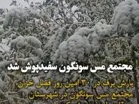 مجتمع مس سونگون سفیدپوش شد