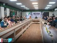 نشست مشترک ستاد اربعین و مسئولان استان بصره عراق در مرز شلمچه