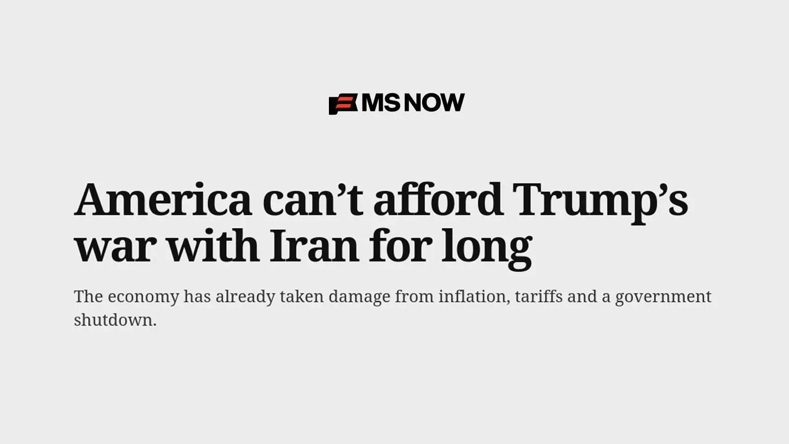 آمریکایی ها تحمل جنگ طولانی ترامپ با ایران را ندارند