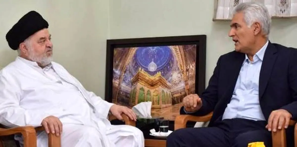 دیدار و گفتگوی دکتر بهزاد شیری مدیر عامل پست بانک ایران با حضرت آیت ا….سید جواد شهرستانی در قم