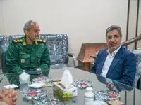 دیدار دکتر رسولیان با فرمانده ناحیه مقاومت بسیج سپاه شهرستان خواف به مناسبت روز پاسدار
