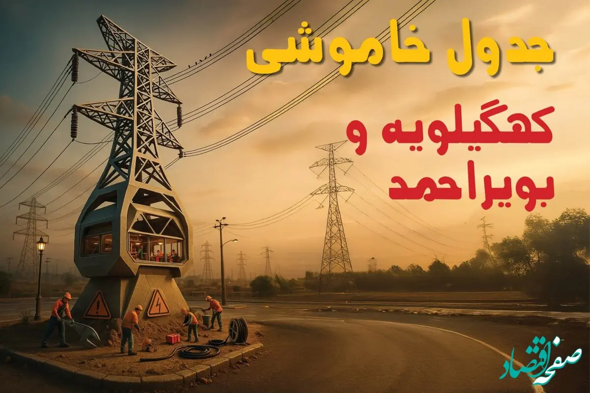 جدول خاموشی برق یاسوج فردا دوشنبه ۱۲ خرداد ۱۴۰۴ + ساعت قطع برق استان کهگیلویه و بویراحمد دوشنبه ۱۲ خرداد