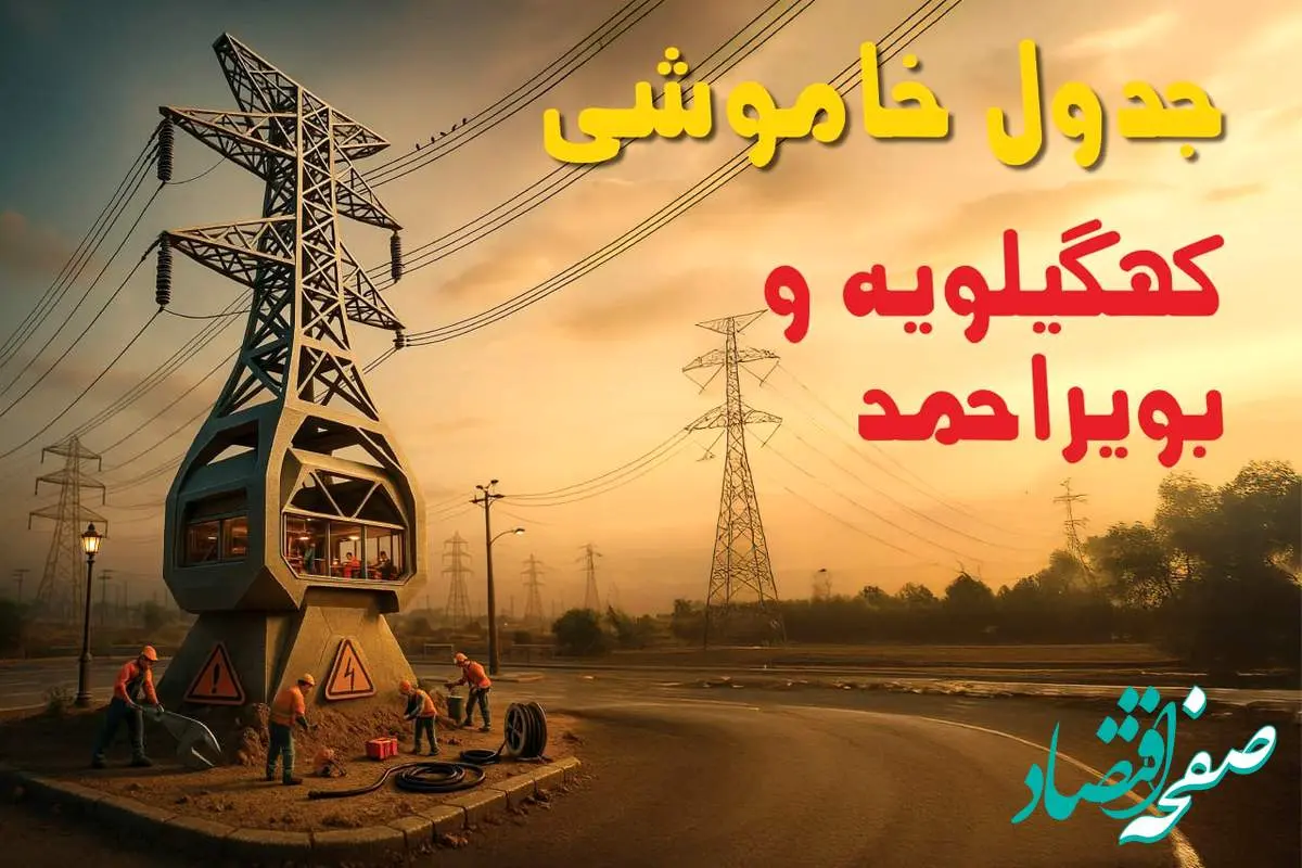 جدول خاموشی برق یاسوج فردا دوشنبه ۱۲ خرداد ۱۴۰۴ + ساعت قطع برق استان کهگیلویه و بویراحمد دوشنبه ۱۲ خرداد