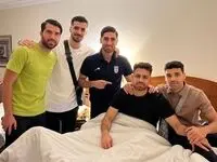 اقدامات اولیه درمانی برای ستاره پرسپولیس 