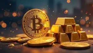 پیش بینی جی‌پی مورگان: بیت‌ کوین می‌تواند از طلا سبقت بگیرد