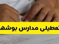 جزئیات تعطیلی مدارس استان بوشهر شنبه ۲۷ اردیبهشت ۱۴۰۴ | مدارس بوشهر شنبه بیست و هفتم اردیبهشت تعطیل شد؟