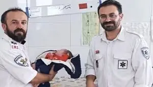 آمبولانس برای نوزاد عجول اتاق زایمان شد