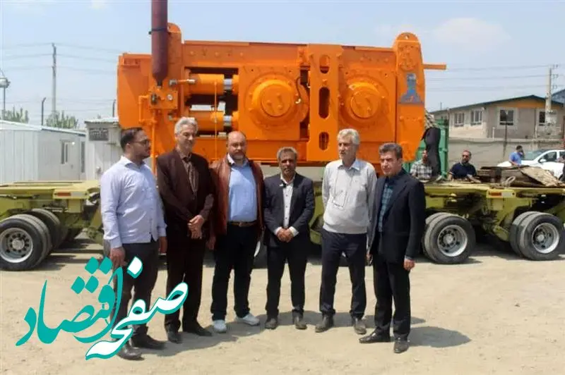 رونمایی از نخستین دستگاه ((HPGR)) پروژه بار برگشتی شرکت سنگ آهن مرکزی