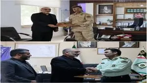 دیدار مدیرعامل منطقه ویژه اقتصادی سرخس با فرمانده هنگ مرزی و فرماندهی نیروی انتظامی شهرستان به مناسبت هفته نیروی انتظامی