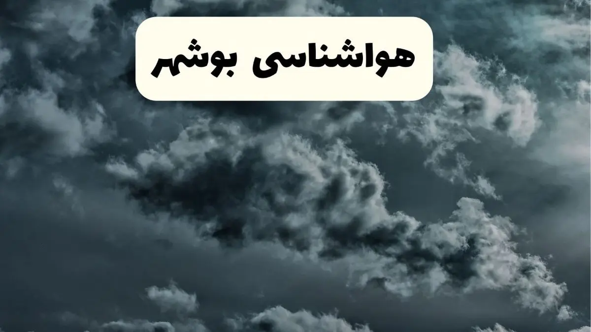پیش بینی وضعیت آب و هوا بوشهر فردا یکشنبه ۱۴ اردیبهشت ماه ۱۴۰۴ | هواشناسی بوشهر ۲۴ ساعت آینده اعلام شد
