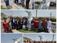 رونمایی از تندیس آتش‌نشان فداکار در منطقه آزاد چابهار