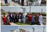 رونمایی از تندیس آتش‌نشان فداکار در منطقه آزاد چابهار
