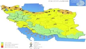 هشدار نارنجی هواشناسی در شمال و شمال‌شرق کشور
