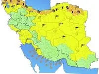 هشدار نارنجی هواشناسی در شمال و شمال‌شرق کشور
