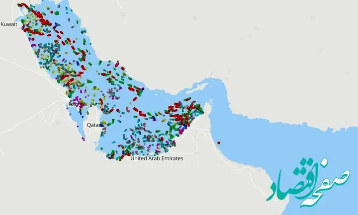 از سکون تنگه هرمز توقف خروج کشتی‌ها از خلیج فارس 