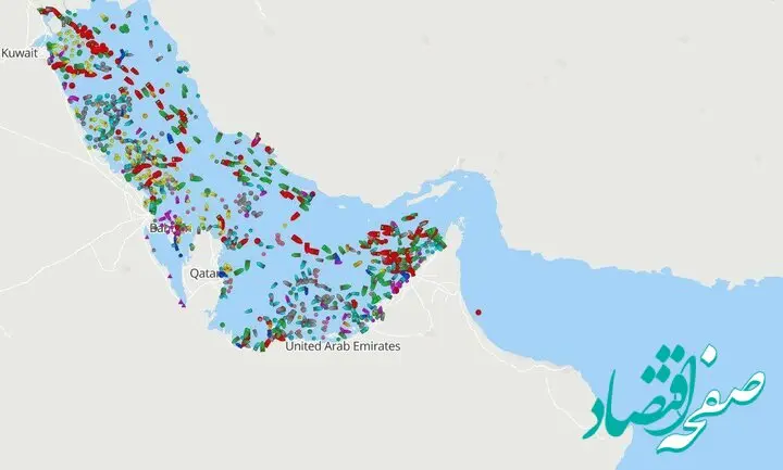 از سکون تنگه هرمز توقف خروج کشتی‌ها از خلیج فارس 
