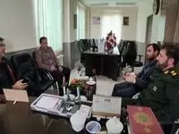 دیدار دکتر عظمایی با فرمانده سپاه ناحیه ورزقان