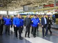 بازدید سرپرست معاونت حمل و نقل وزیر صمت از ایران خودرو تبریز