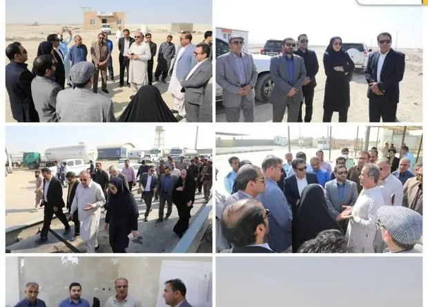 بازدید دکتر حسین جوشقانی، مشاور و دستیار وزیر اقتصاد به همراه دکتر محمدسعید اربابی رئیس هیات مدیره و مدیرعامل سازمان از محدوده منفصله ریمدان منطقه آزاد چابهار و پایانه مرزی
