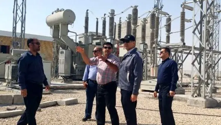 کنترل وضعیت پدافند غیر عامل در بازدید از پروژه پست برق ۱۳۲ کیلوولت منطقه ویژه اقتصادی لامرد