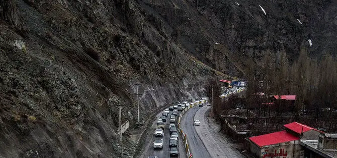 وضعیت ترافیکی کندوان - هراز و جاده های شمال و جاده چالوس امروز جمعه ۲۰ بهمن ماه ۱۴۰۲ | ترافیک پرحجم در جاده‌های مازندران