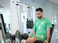 عیادت اعضای تیم ملی از پورعلی گنجی بعد از آن مصدومیت دلخراش ! + عکس