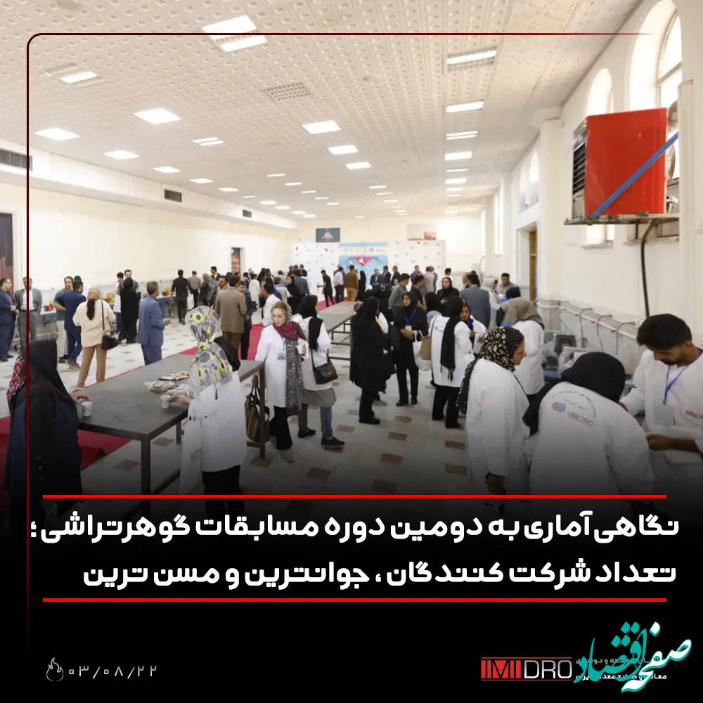 نگاهی آماری به دومین مسابقات گوهرتراشی؛ تعداد شرکت کنندگان، جوان ترین و مسن ترین