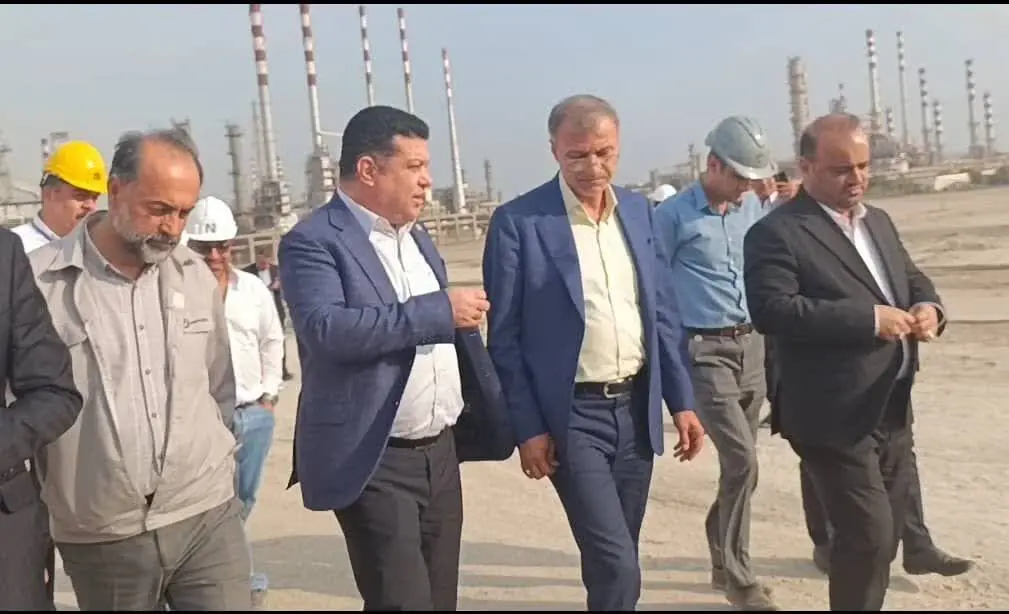 بازدید نماینده هرمزگان از پروژه ارتقای کیفیت محصولات سنگین پالایشگاه نفت بندرعباس