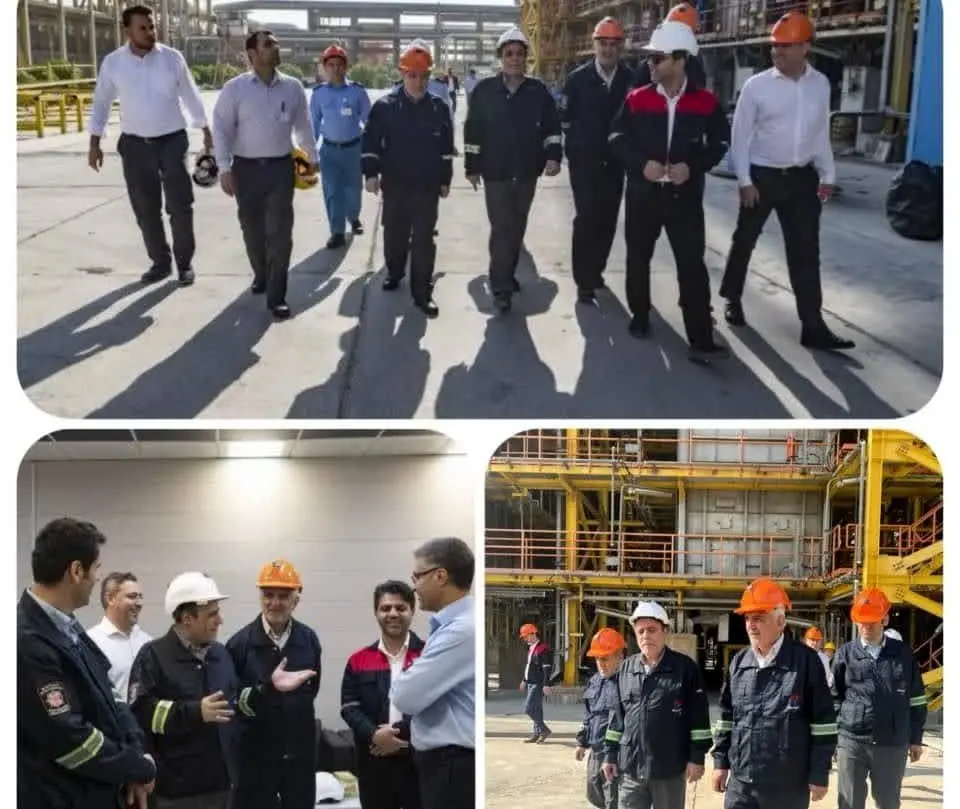بازدید هیئت مدیره و مدیریت عامل جدید شرکت پتروشیمی مروارید از مجتمع