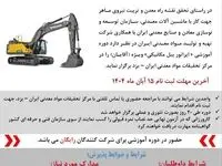آغاز ثبت‌نام دوره آموزش کارور بیل مکانیکی