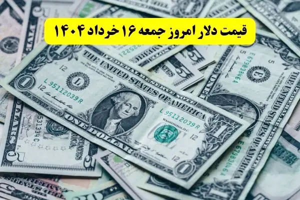 قیمت عصرگاهی دلار آزاد امروز جمعه ۱۶ خرداد ۱۴۰۴ + جدول + قیمت دلار آمریکا و یورو