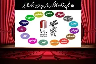 فهرست ۱۵ فیلم برتر آرای مردمی چهل و چهارمین جشنواره فیلم فجر اعلام شد