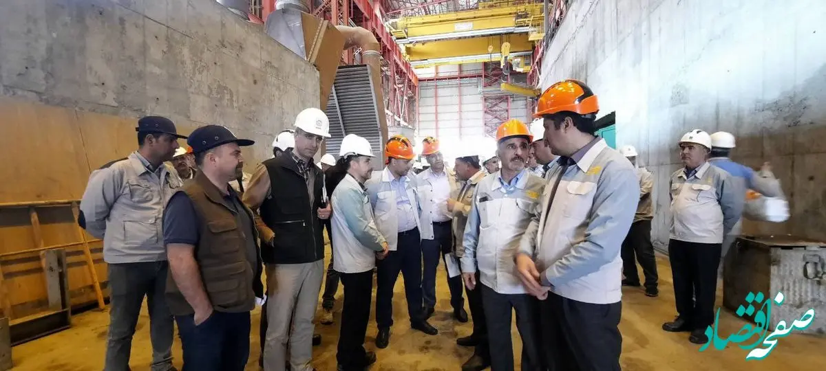 بازدید معاون طرح های توسعه معدن و صنایع معدنی ایمیدرو از فولاد سازی سفید دشت