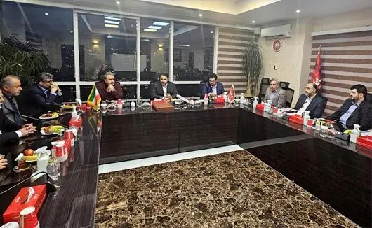 دیدار مدیرعامل و اعضای هیات مدیره باشگاه پرسپولیس با مدیرعامل بانک شهر