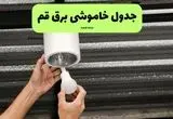 ساعات قطعی برق قم سه‌ شنبه ۱۷ تیر ۱۴۰۴