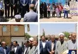 آئین کلنگ‌زنی مدرسه «شهدای بانک سپه» در روستای پرسبانج استان قزوین