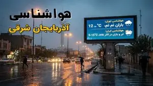 پیش بینی وضعیت آب و هوا آذربایجان شرقی فردا سه شنبه ۲۵ آذر ۱۴۰۴ + هواشناسی تبریز فردا