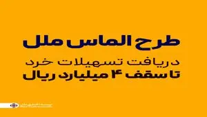 طرح الماس ملل؛ راهی آسان برای دریافت تسهیلات خرد تا سقف ۴ میلیارد ریال