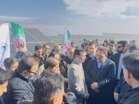 افتتاح نیروگاه ۱۰۰ مگاواتی فروغ کویر چادرملو با حضور وزیر صمت