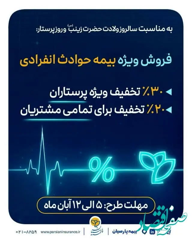 بیمه پارسیان با تخفیف ویژه، قدردان سپیدپوشان ایثارگر شد