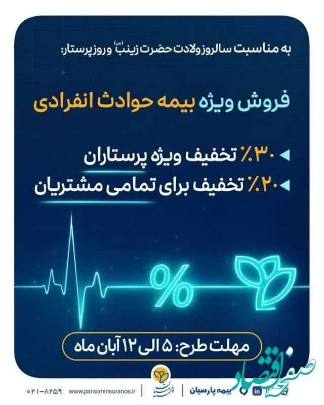 بیمه پارسیان با تخفیف ویژه، قدردان سپیدپوشان ایثارگر شد