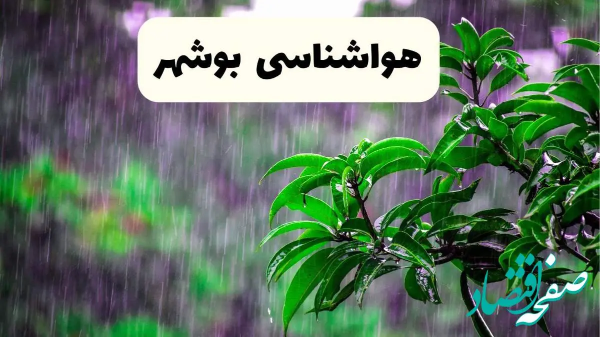 پیش بینی وضعیت آب و هوا بوشهر فردا ۸ اردیبهشت ماه ۱۴۰۴ + پیش بینی هواشناسی بوشهر ۲۴ ساعت آینده