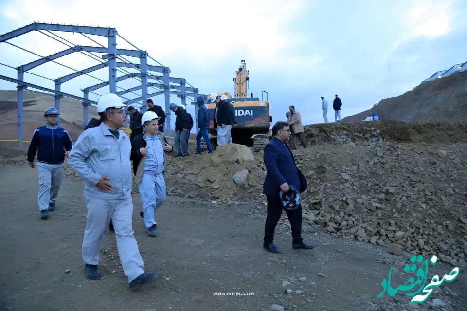 بازدید مدیرعامل و معاونان شرکت ایریتک از پروژه استحصال طلا در سقز