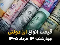 قیمت دلار دولتی امروز چهارشنبه ۱۳ خرداد ۱۴۰۵ + قیمت ارزهای دولتی